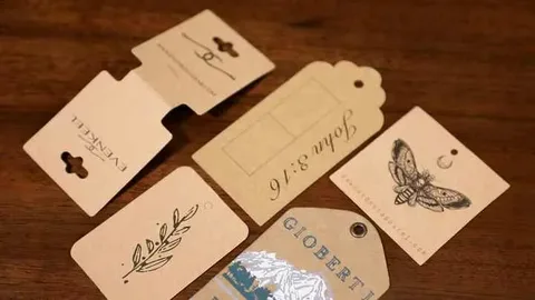 custom kraft paper tags