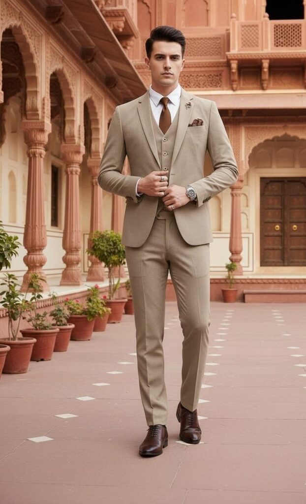 affordable three piece suits for men
