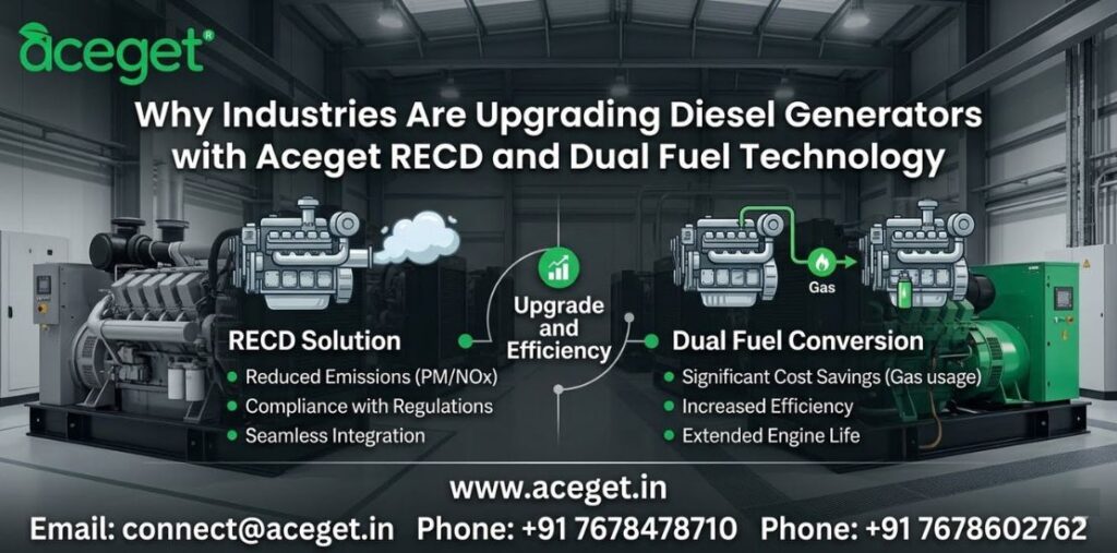 Why Industries Are Upgrading Diesel Generators with Aceget RECD and Dual Fuel Technology RECD DG Kit blog img.