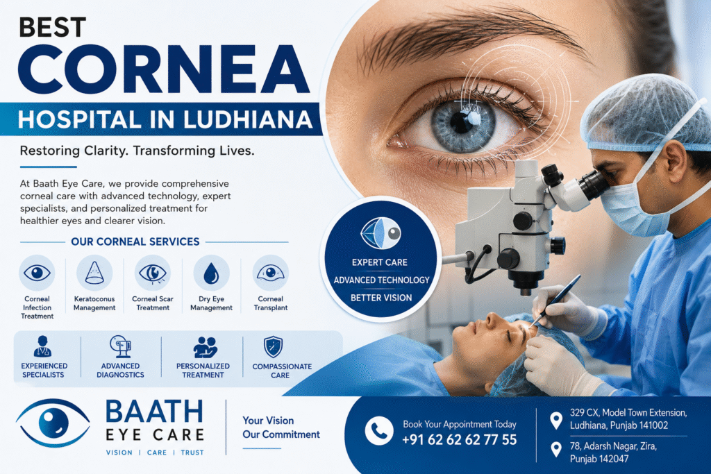 Best Cornea Hospital in Ludhiana: Advanced Corneal Care at Baath Eye Care Best Cornea Hospital in Ludhiana: Advanced Corneal Care at Baath Eye Care