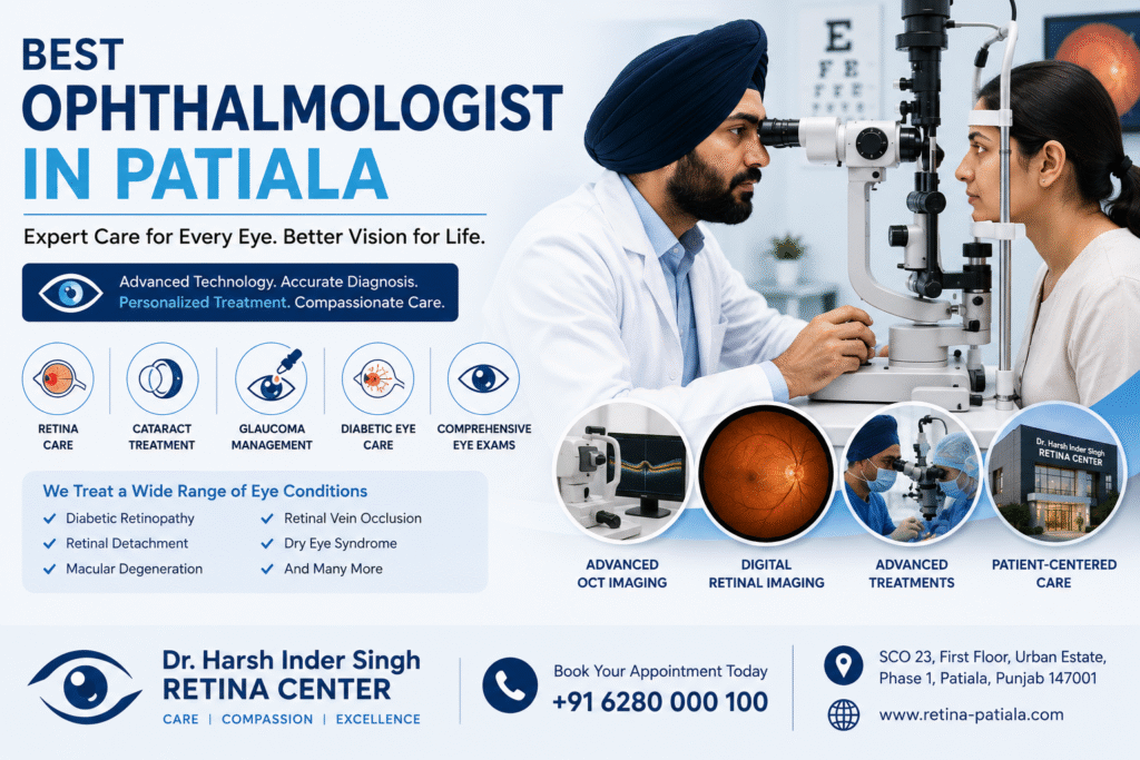 Best Ophthalmologist in Patiala: Expert Eye Care at Dr. Harsh Inder Singh Retina Center