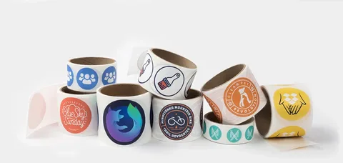 custom circle roll labels