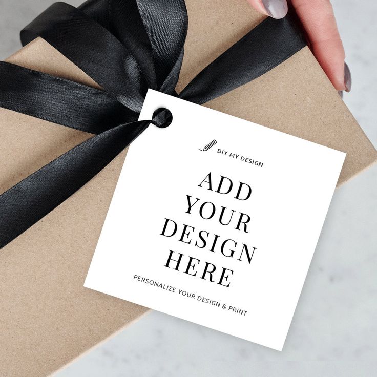 custom square hang tags
