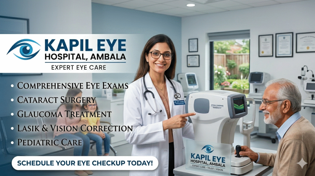Best Eye Doctor in Ambala: Expert Eye Care at Kapil Eye Hospital