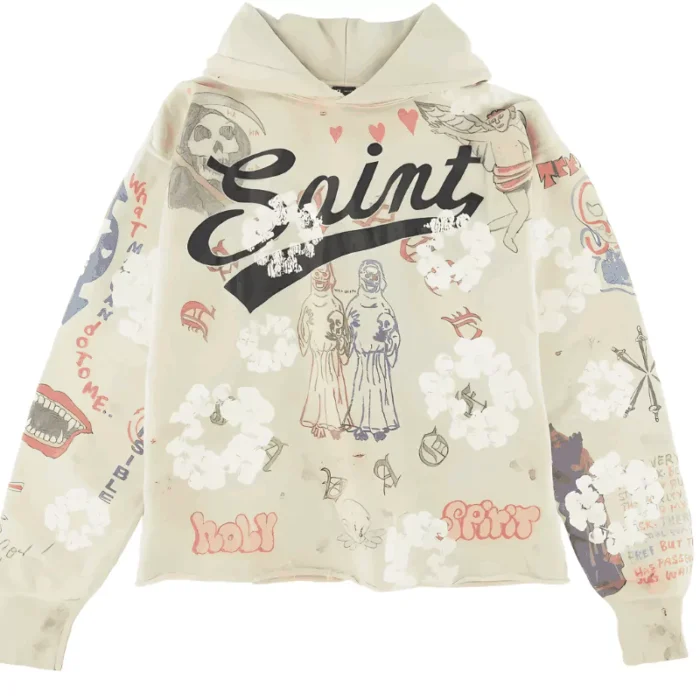 Grey Saint Mxx Denim Tears Graffiti Hoodie 700x700 1