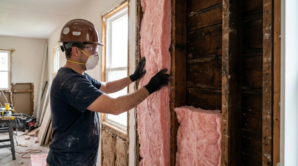 how to insulate a house with existing walls