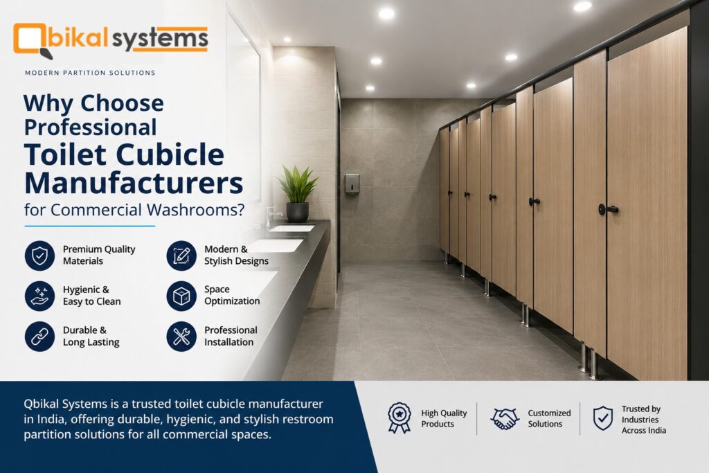 Where Can You Find Affordable Toilet Cubicle Manufacturers in India? Qbikal Systems – Affordable Toilet Cubicle Manufacturer in India
