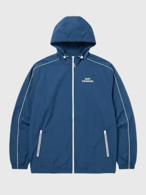 Bts Keep Swimming Jacket Inspirational Streetwear Fashion Outerwear bts keep swimming jacket in blue by musinsa