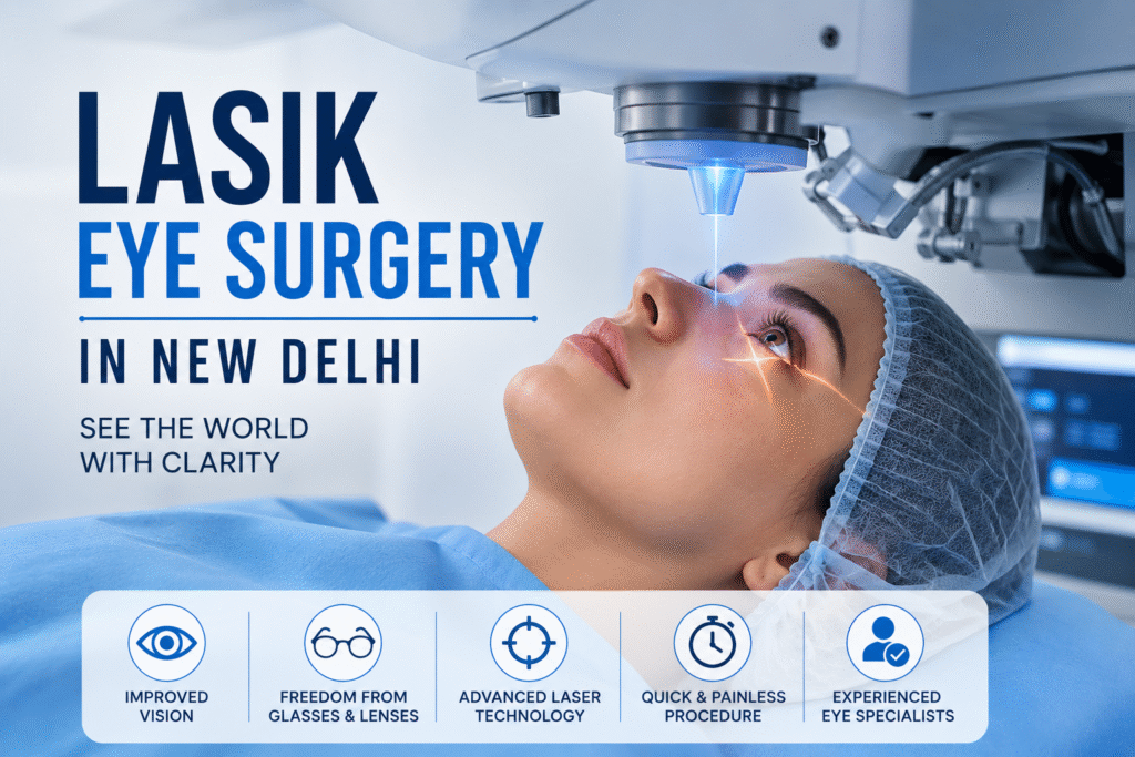 LASIK Eye Surgery in New Delhi: A Complete Guide to Achieving Clear Vision LASIK Eye Surgery in New Delhi: A Complete Guide to Achieving Clear Vision