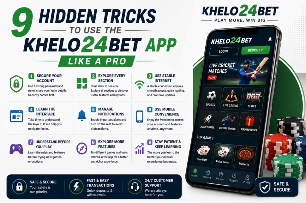 9 Hidden Tricks to Use the Khelo24Bet App Like a Pro