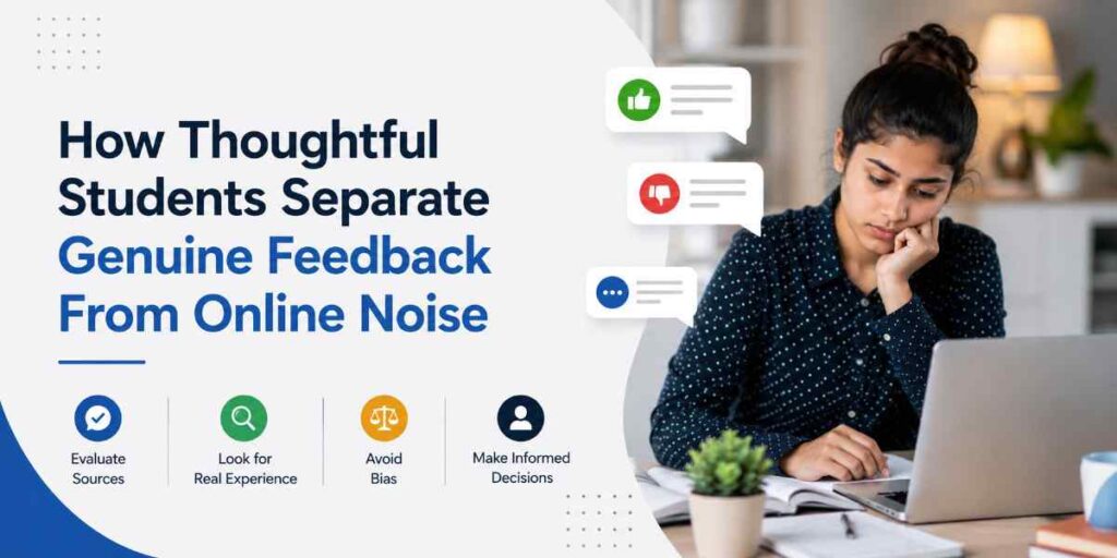 how thoughtful students separate genuine feedback from online noise