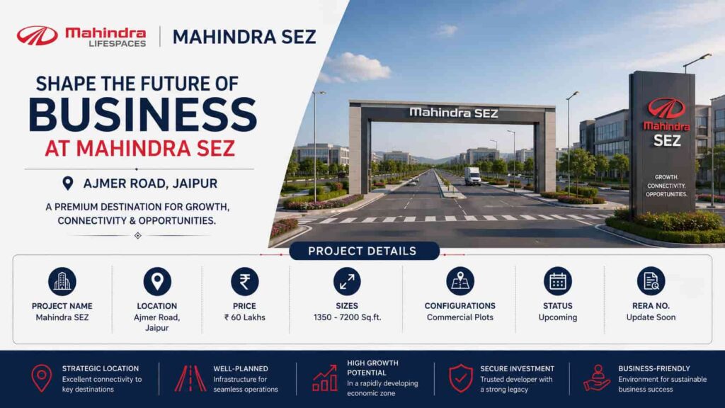 How to Choose the Right Commercial Plot in Mahindra SEZ Jaipur mahindra sez jaipur