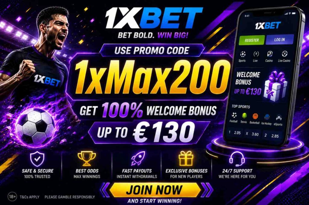 1xBet Casino Promo Code 2027: 1X200MAD – Up to $1950 1xbetpromocodeforregistratio
