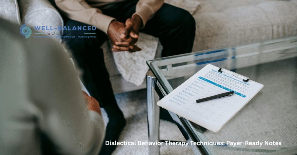 Dialectical Behavior Therapy Techniques: Payer-Ready Notes dialectical behavior therapy techniques payer ready notes