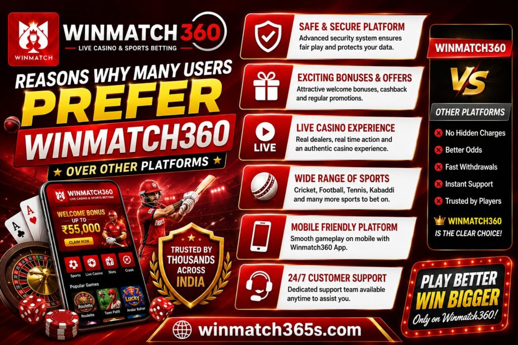 reasons why many users prefer winmatch360 over other platforms
