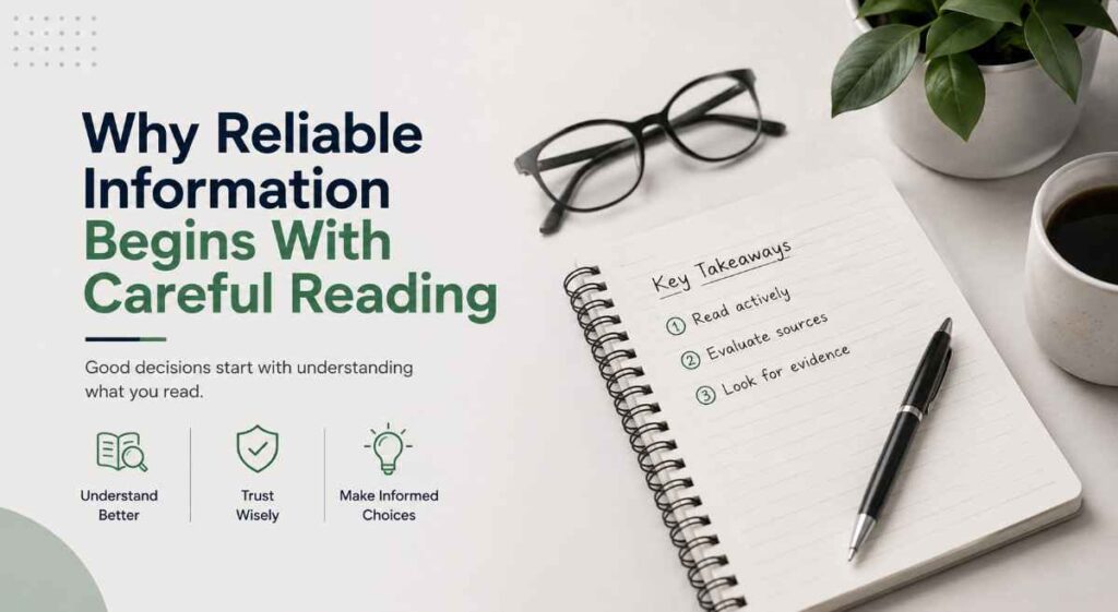 Why Reliable Information Begins With Careful Reading why reliable information begins with careful reading