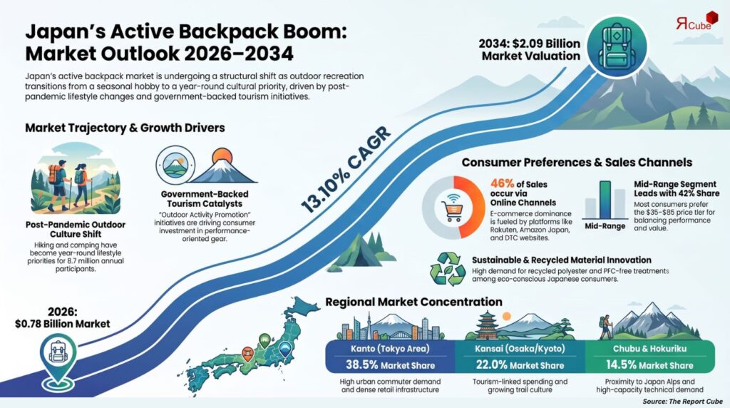 Japan Active Backpack Market Analysis: Key Trends, Market Dynamics, and Future Opportunities active backpack market japan report
