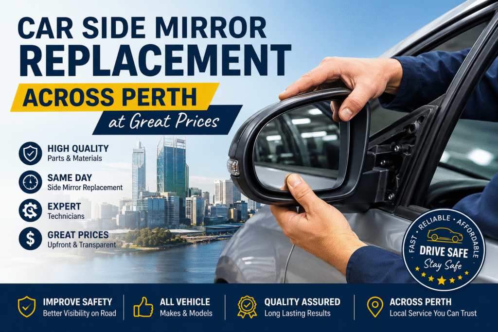 Car Side Mirror Replacement Across Perth at Great Prices car side mirror