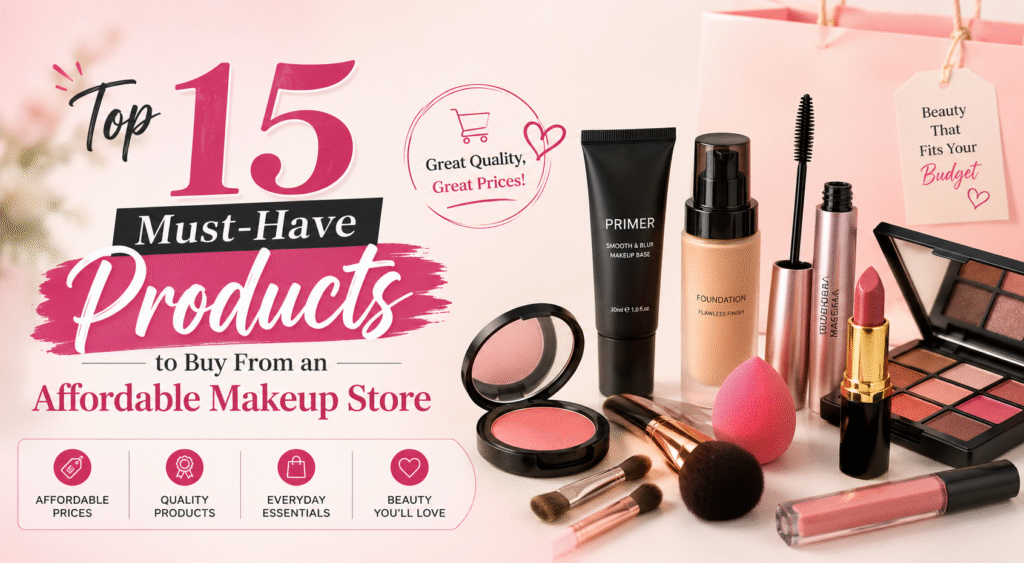 Top 15 Must-Have Products to Buy From an Affordable Makeup Store