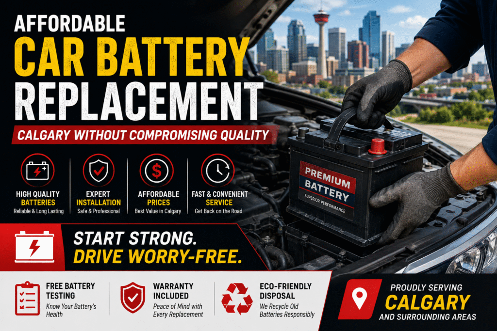 Affordable Car Battery Replacement Calgary Without Compromising Quality