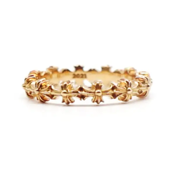 Chrome Hearts UK: Discover Premium Jewelry and Streetwear chrome hearts 22k gold tiny e plus brand ring 1