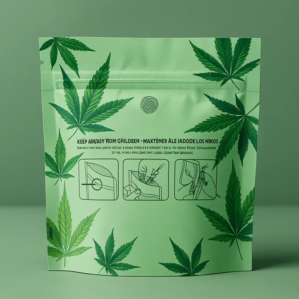 Heavy Duty Cannabis Mylar Bags For Freshness Cannabis Mylar Bags