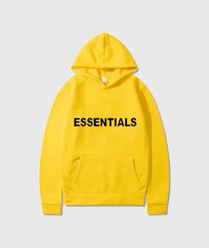 fear of god hoodie essentials yellow 2 430x511