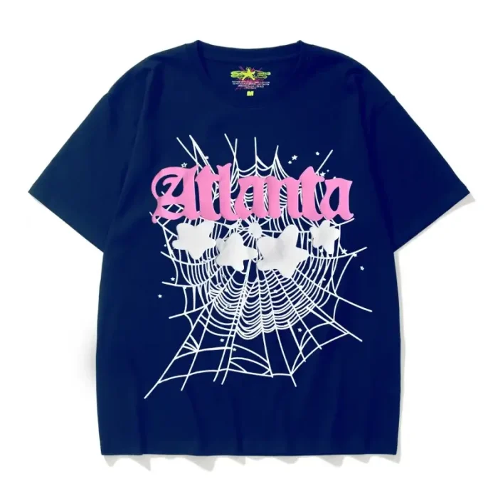 Sp5der Hoodie USA: Explore Bold New York Streetwear sp5der t shirt atlanta blue main view 700x700