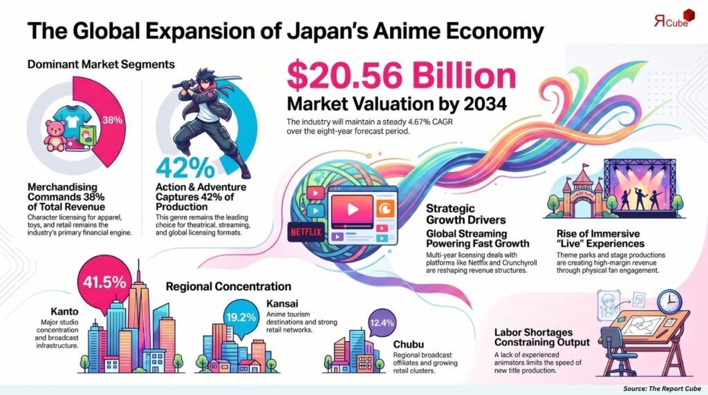 Japan Anime Market: Size, CAGR, Key Trends, and Future Outlook Through 2034 anime market japan report