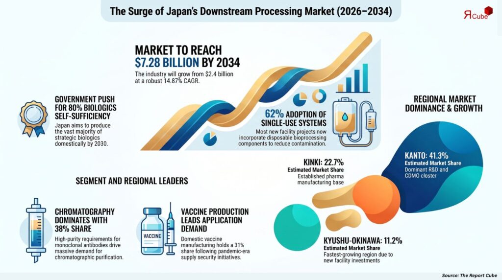 Japan Downstream Processing Market Size, Share, Growth, and Forecast 2034 downstream processing market japan report