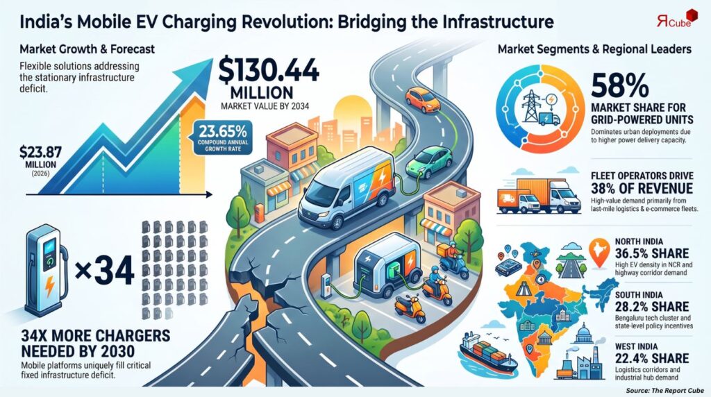 India Mobile EV Charging Market: 23.65% CAGR, Key Trends & Future Outlook mobile ev charging market india report